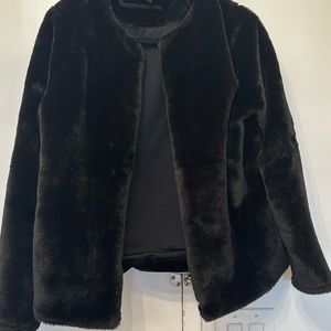 Faux fur jacket